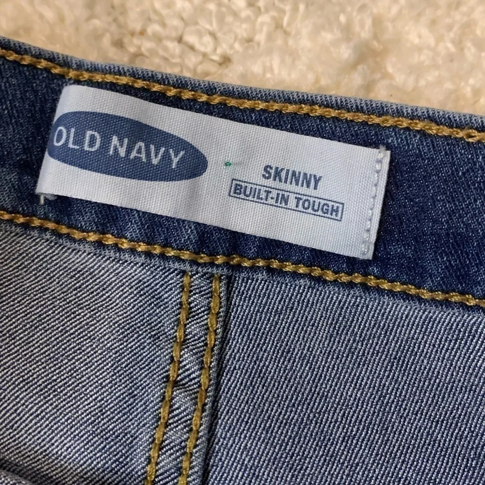 Old Navy Built-In Tough Pull-On Skinny Jeans Girls XL 14 Blue